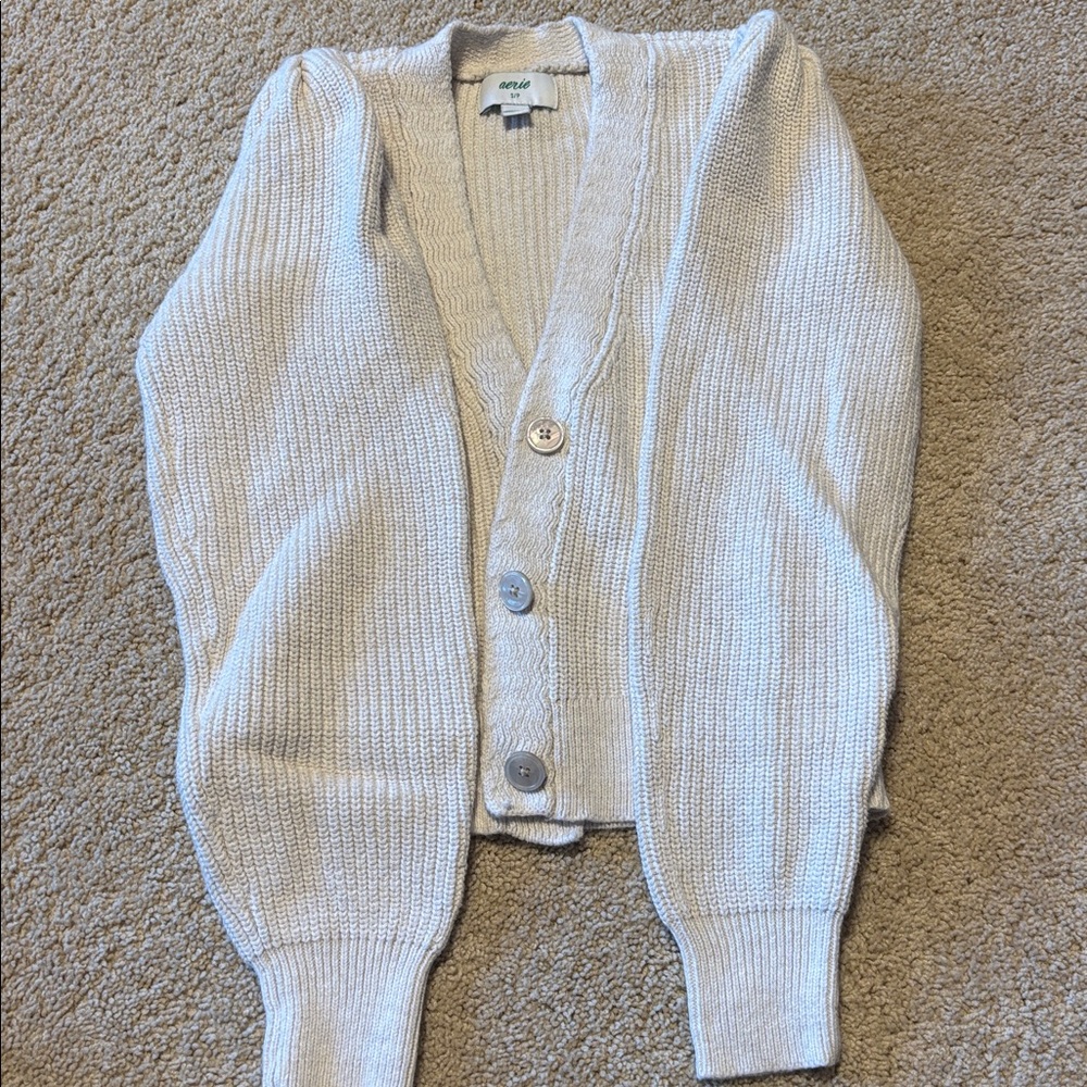 Aerie Women’s Knit Off-White Cardigan